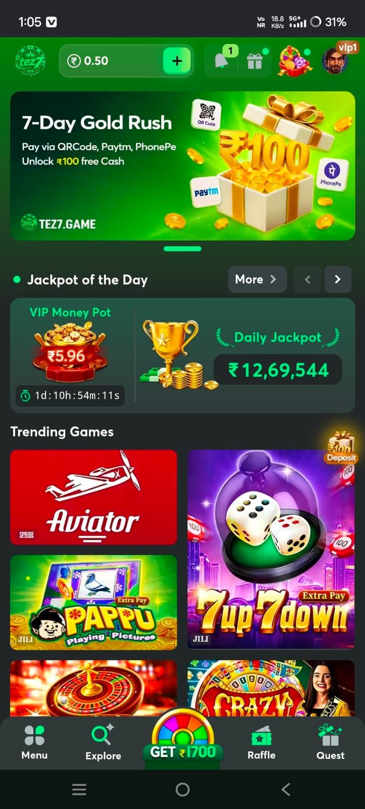 TEZ7 Game Official Logo – Online Gaming Platform